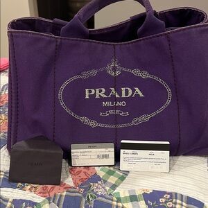 Prada Purple Travel Bag